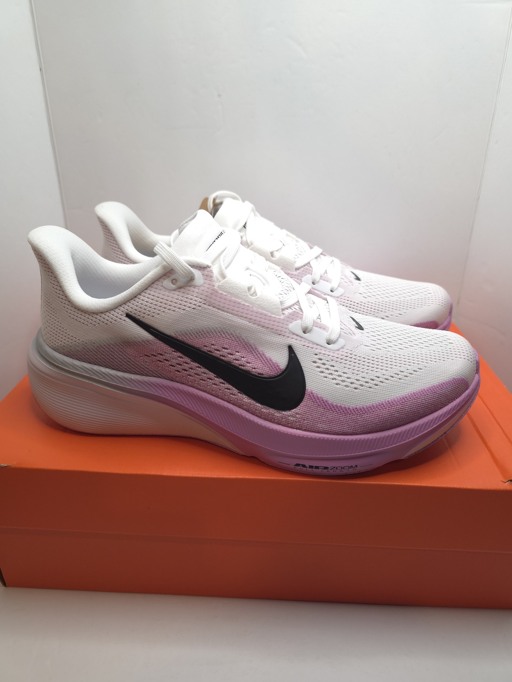 Nike Air Zoom Pegasus 42 Women's Shoes White/Pink/Black IB1881-103 Size 9